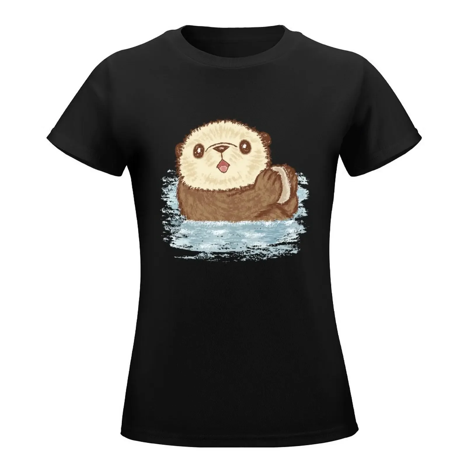 Sea otter T-Shirt vintage clothes korean fashion plus size tops shirts graphic tees clothes for Women