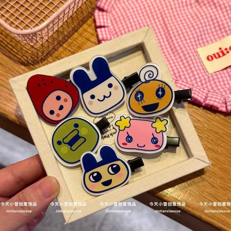 Tamagotchi Series Hairpin Cartoon Duckbill Clip Side Bangs Clip Cute Girl Sweet Hair Accessory Creativity Anime Peripherals Gift view 2