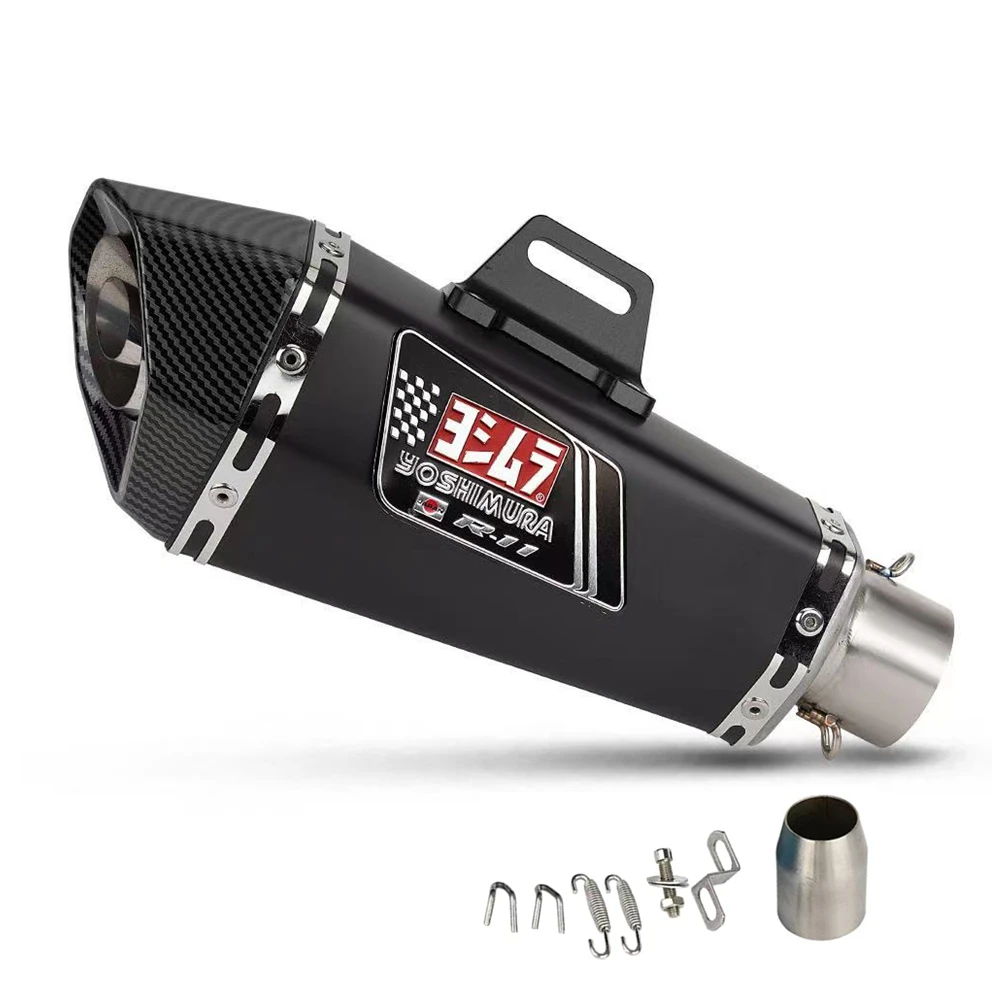 Universele 51mm Motorfiets Uitlaat Met DB Killer Sticker Uitlaat Voor Z900 Z400 Ninja400 300 ZX6R GSX250R R3 R6 R25 MT07 CBR300R