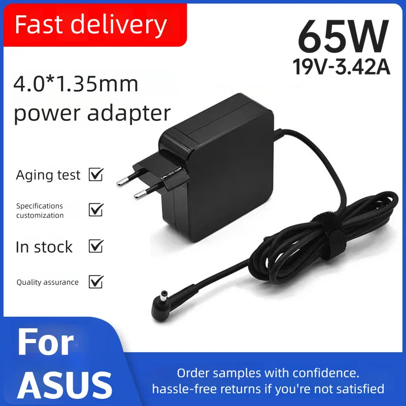 

Зарядное устройство 19 В, 3,42 А, 65 Вт, 4,0*1,35, адаптер для ноутбука Asus Zenbook UX32VD UX305CA ux31a x201e ux305f s200e ADP-65DW