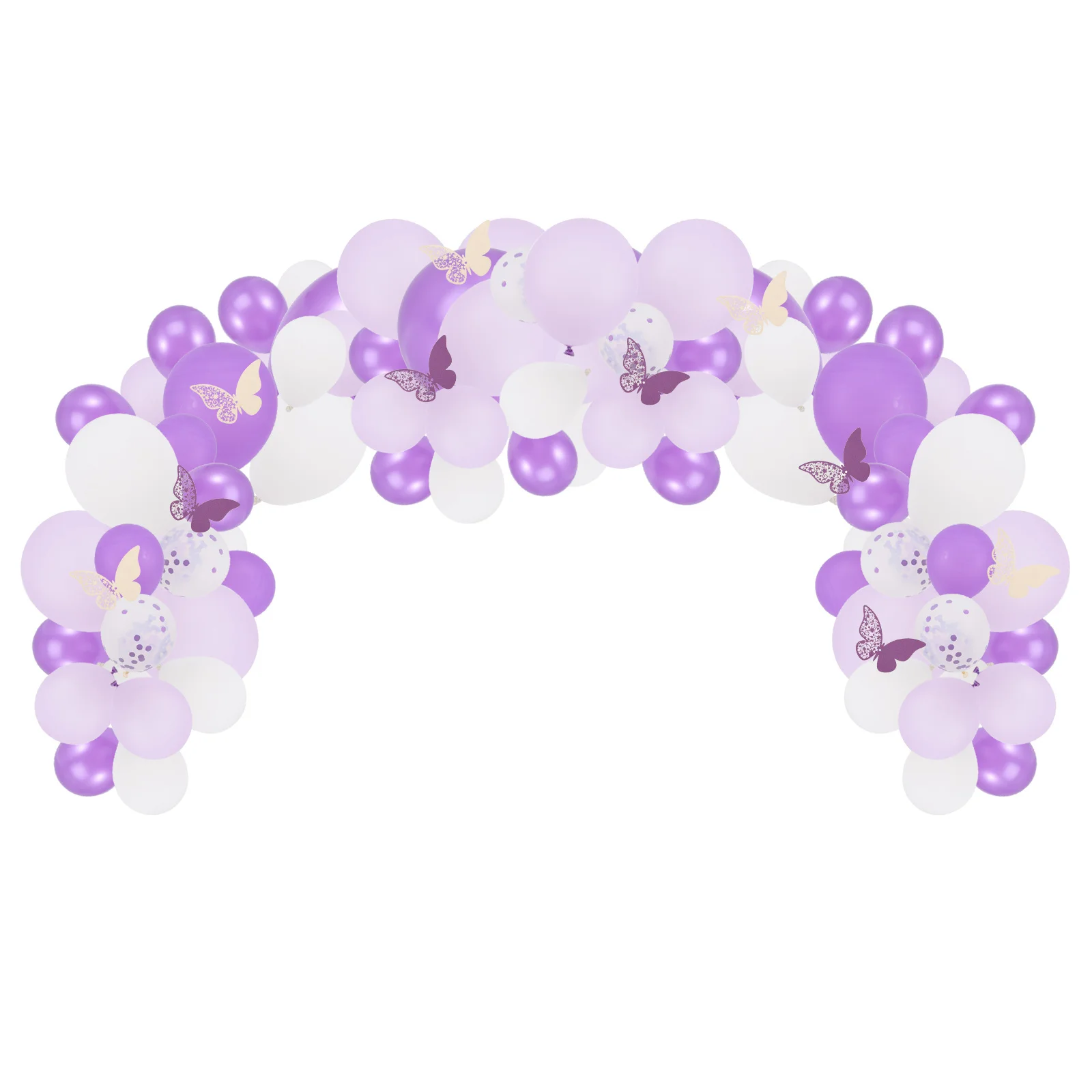 

1 Set Purple Butterfly Theme Balloon Chain For Baby Shower Birthday Wedding Party Balloons Garland Kit Party Supplies Decor