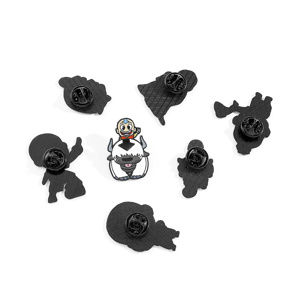 بروش بيسون كرتوني إبداعي ، دبوس مينا لطيف ، حقيبة ظهر ملابس مجوهرات ، إكسسوارات معدنية ، هدية لصديق ، 3 * ، 4 * ، 7 *