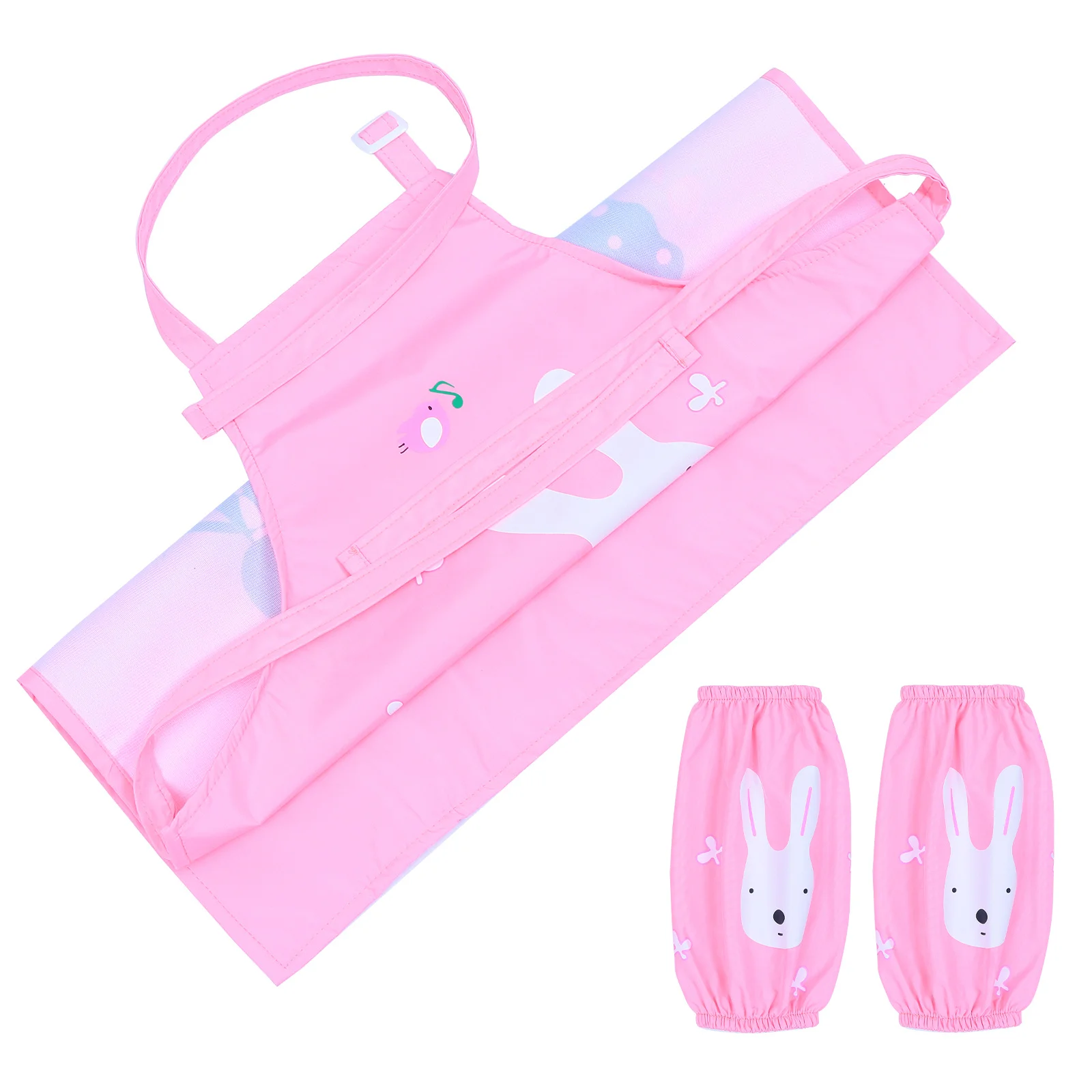 

1 set Kids Apron With Drawing Baking Apron Sleeves Adjustable Painting Smock For Art Drawing Baking Cooking Activities
