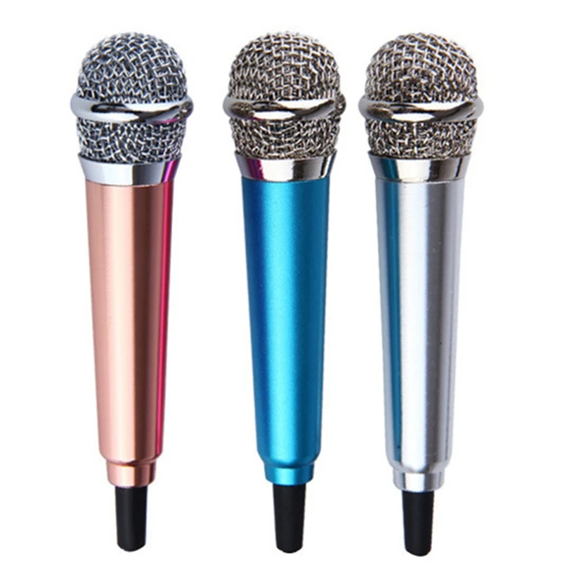 Retail Mini Microphone With Omnidirectional Stereo Mic For Voice Recording,Chatting And Singing On Apple Phone,Android