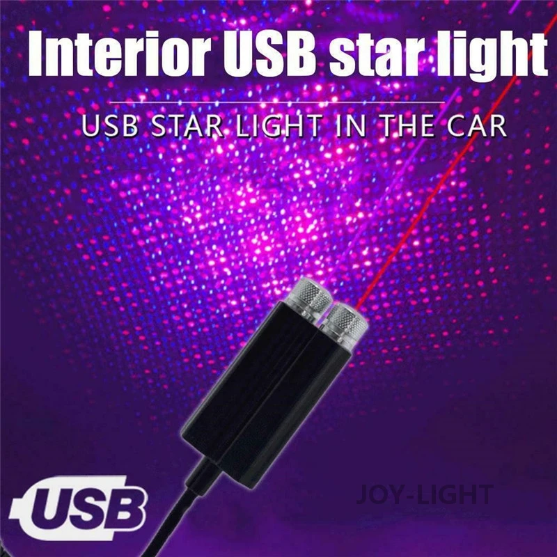 Luces LED USB para Interior de techo de fiesta, proyector de atmósfera estrellada, decoración nocturna para el hogar, luces de galaxia, lámpara de