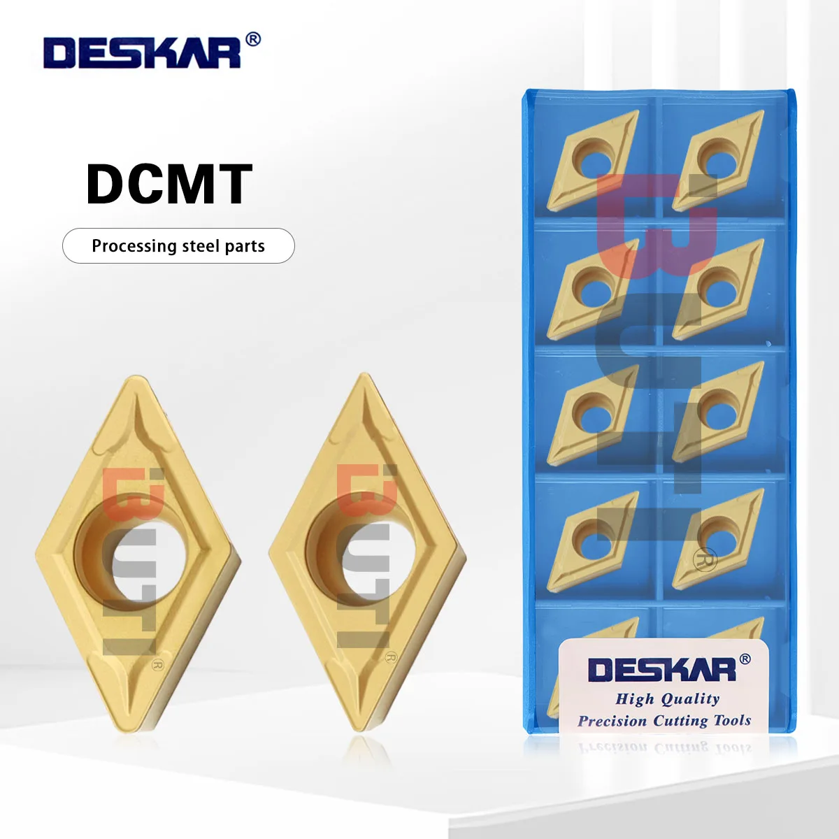 

DESKAR 100% оригинал DCMT11T304 DCMT11T308 LF9018 Токарный станок с числовым управлением Токарное лезвие Режущие инструменты с ЧПУ Обработка стальной части