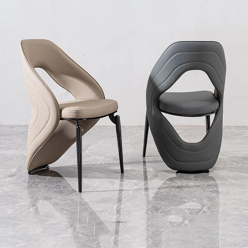 

Luxurious Designer Dining Chairs, Elegant Backrest, Perfect for Living Room and Hotel Use