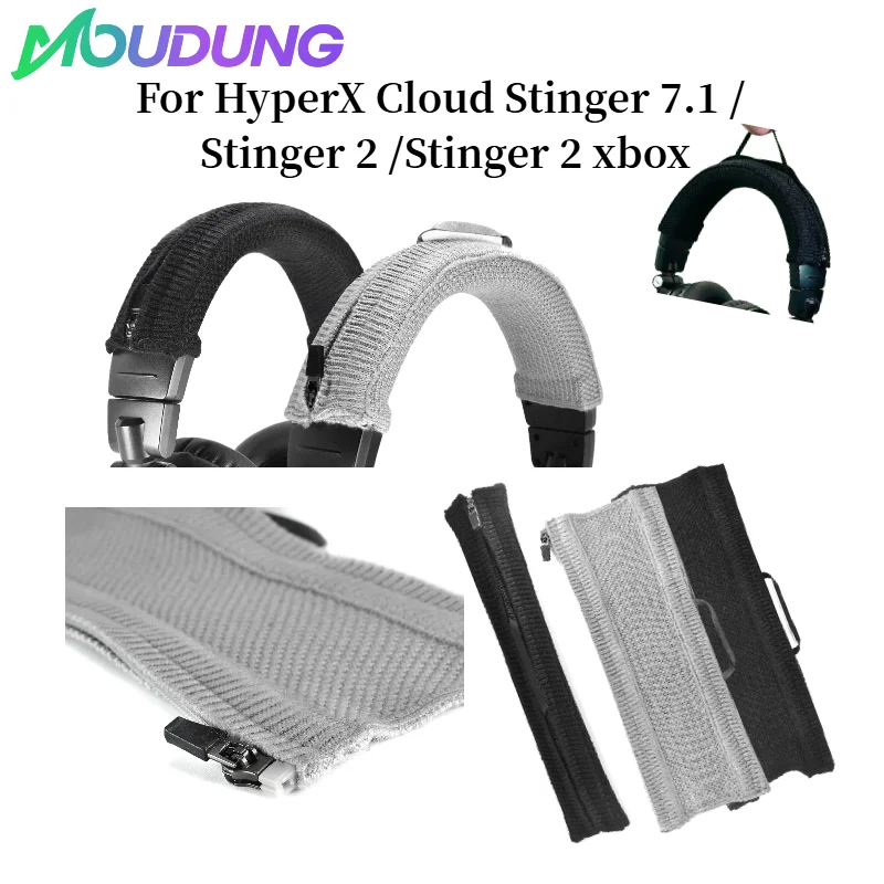 

Suitable for for HyperX Cloud Stinger 7.1 / stinger 2 /stinger 2 xbox Earphone Zipper Knitted fabric Headband Protector