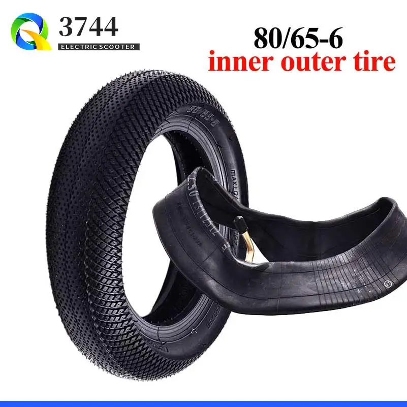 80/65-6 Compatibilidad de ruedas inflables para campo traviesa 255x80 10x3 Neumático para scooter eléctrico de 10 pulgadas