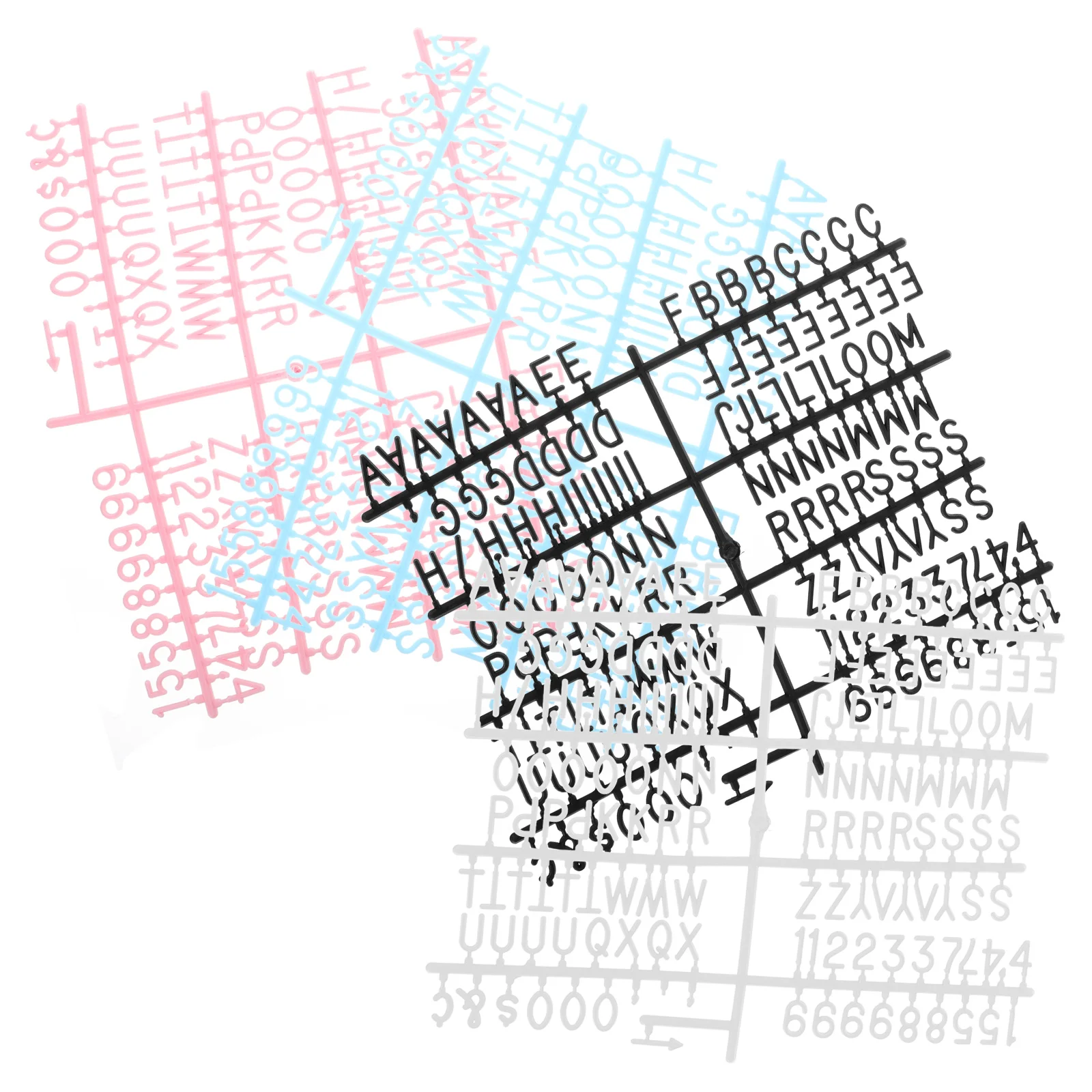 580 قطعة لوحة أحرف بلاستيكية رموز رقمية متعددة الألوان لوحة رسائل مثالية لتزيين حانات المتجر المنزلي #4