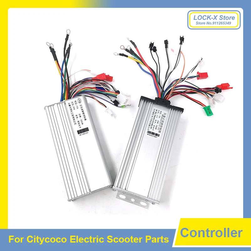 

60V 1500W 2000W 72V Three-speed Variable Speed Vector Sine Wave Controller for Citycoco Electric Scooter Parts