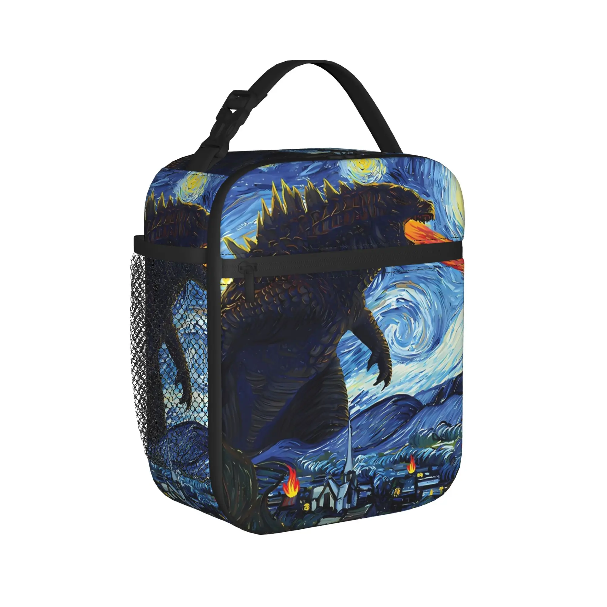 Monster G-Godzillas Thermal Insulated Lunch Bags for Work  Reusable Food Bag Container Cooler Thermal Lunch Box