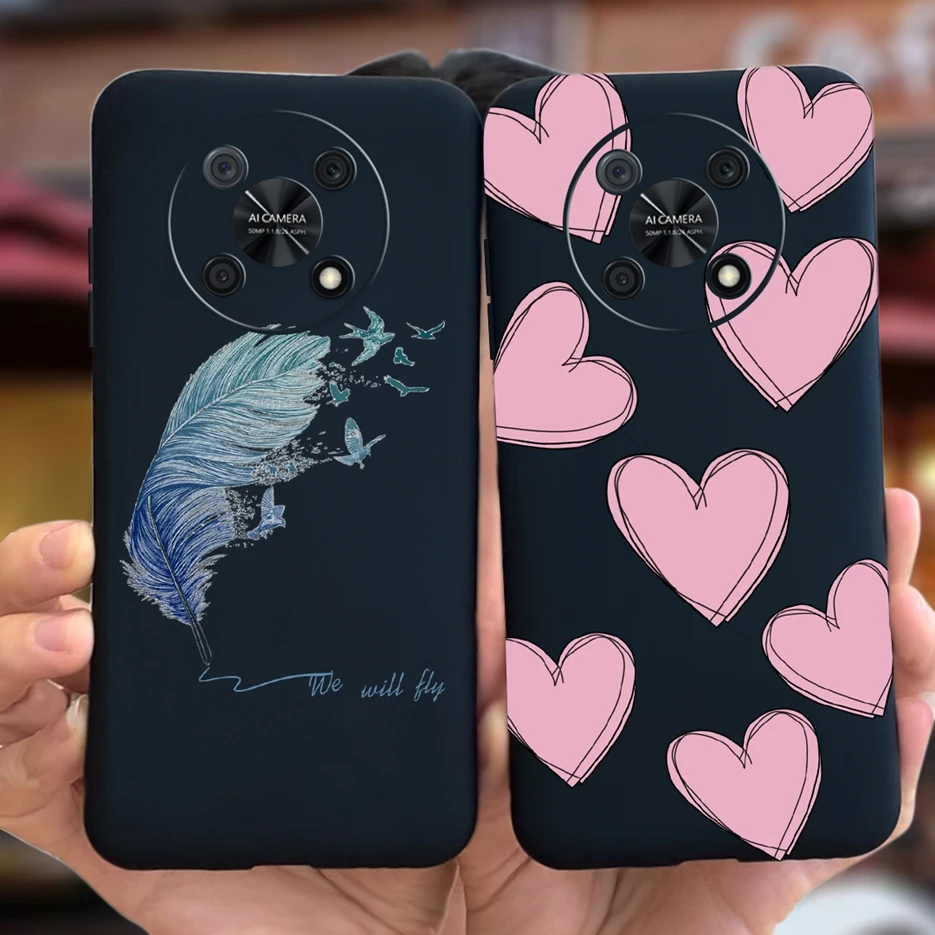 For Huawei Nova Y90 4G Case Cute Cartoon Girls Fundas Soft Silicone Phone Cases For Huawei Nova Y90 Y 90 Back Cover 6.7\'\' Bumper