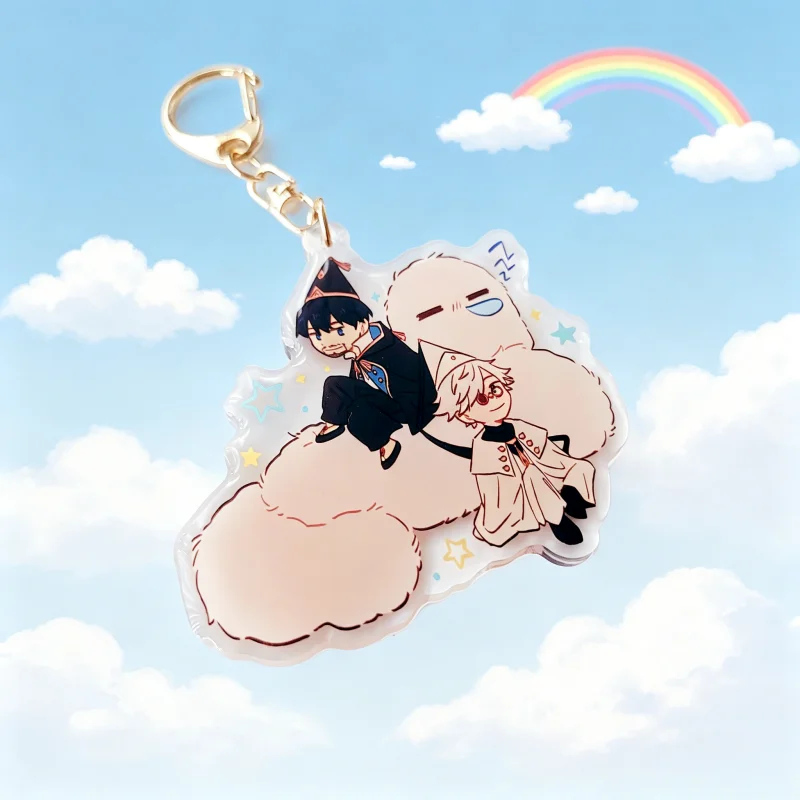 Witch Hat Atelier Coco Tetia Richeh Agott Olruggio Qifrey Brushbuddy Q Version Exquisite Acrylic Keychain Cute Pendant For Fans view 6