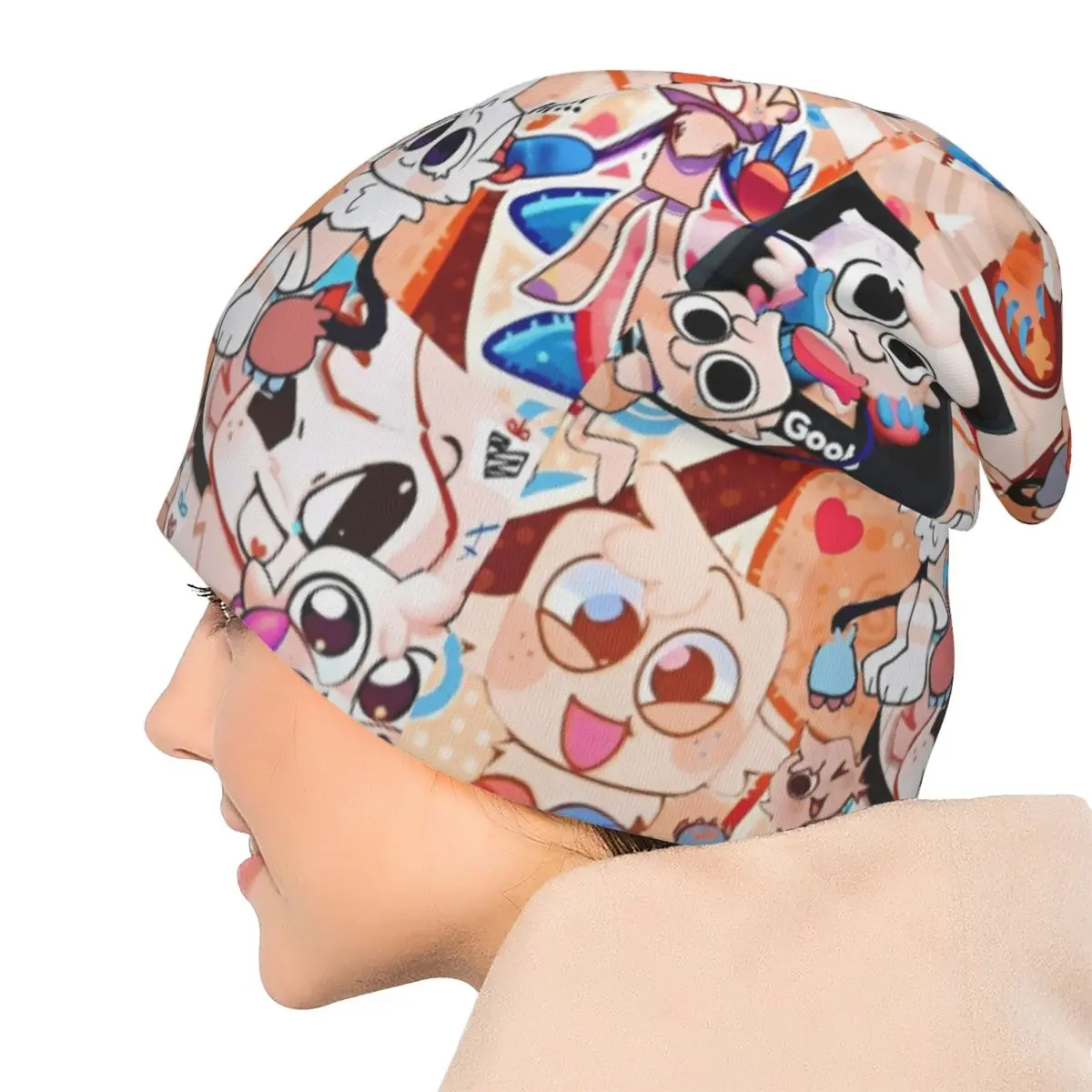 Dandys World Shelly Caps Catoon عارضة الكبار في الهواء الطلق Skullies Beanies قبعة الربيع الدافئة الحرارية مطاطا بونيه القبعات #5