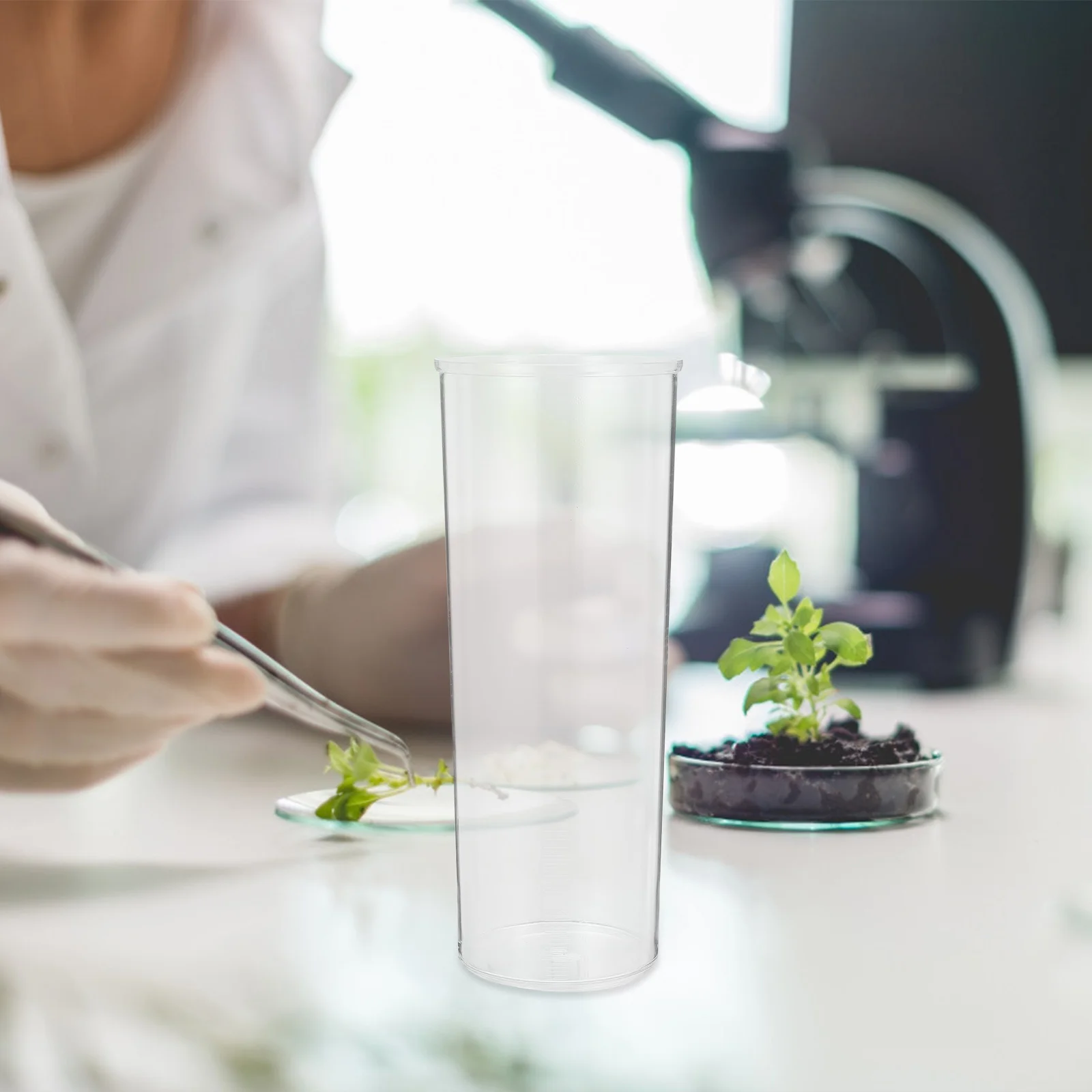 

1Pcs Liquid Volume Measuring Cylinder Transparent Plastic Storage Bucket Mechanics Test Teaching Aids School Physics Experiment