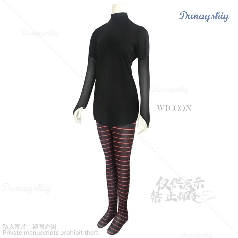 Anime Movie Mavis Dracula Cosplay Costume Transformania Suit Uniform Stocking Halloween Carnival Suit For Women Vampire Dentures