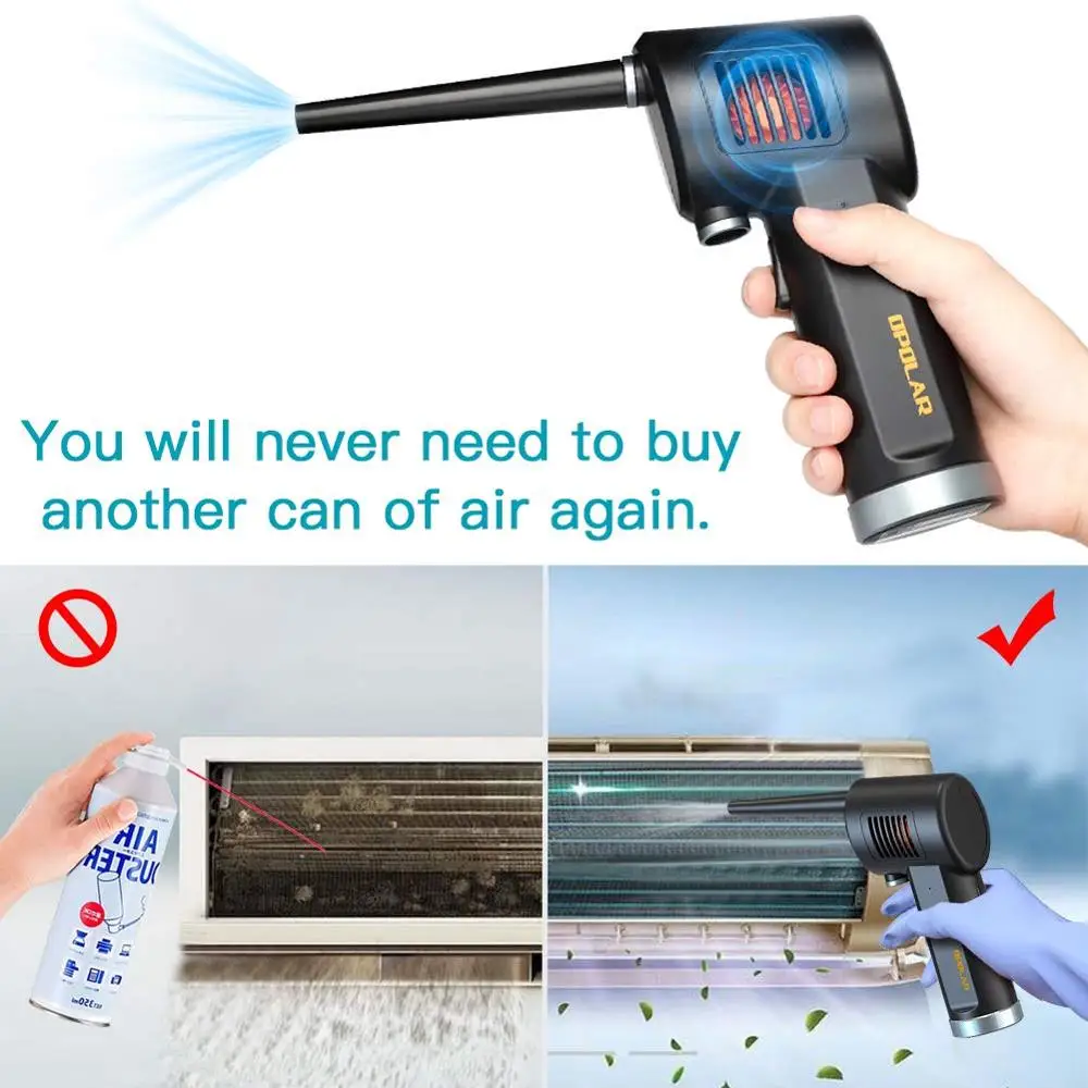 Cordless Air Duster, Electric Air Can, Replacement for Compressed Air Can & Spray Duster, Can of Air for Computer Cleaning image 5