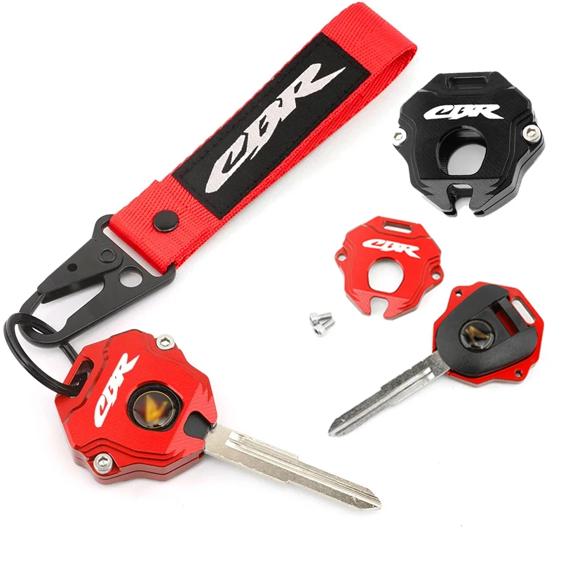 Image of Motorrad-Schlüsselhülle für HONDA CBR650R CBR600RR CBR1000RR CBR500R CBR 650R 600RR 1000RR 250RR CNC Schlüsselanhänger Schlüsselring