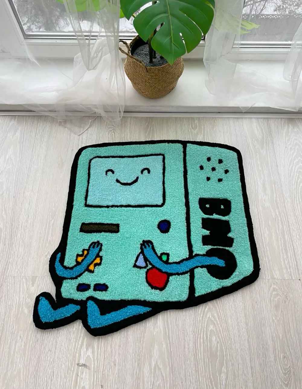 Cute and interesting carpet for garage, living room, kitchen, simple housewarming gift, cashmere-like non-slip decorative carpet