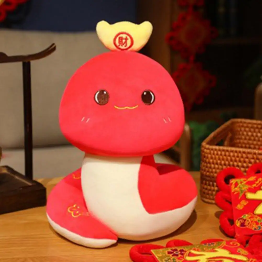 Year of Snake Mascot Snake Plush Toy Chinese New Year 2025 Plush Snake Doll for Home Decor Table Decoration Soft for Spring