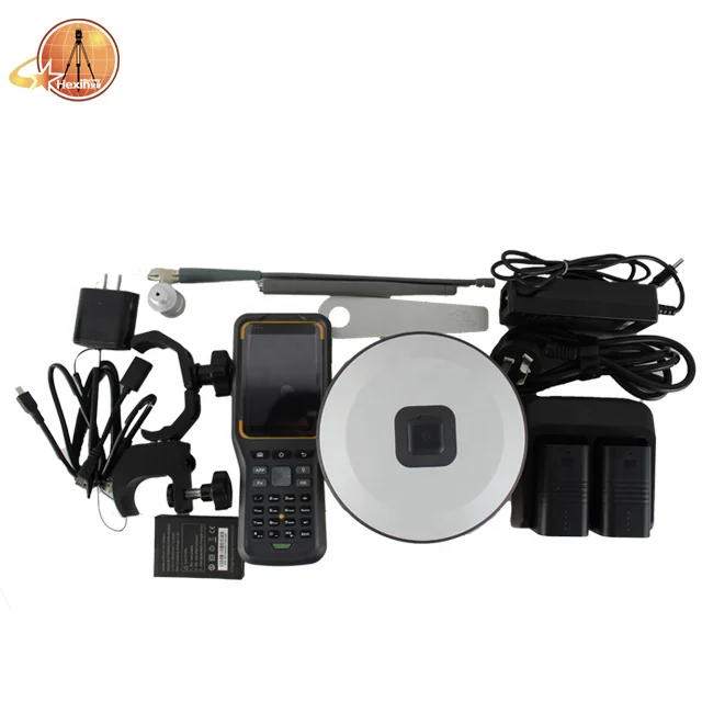 قاعدة V98 Gps Gnss RTK متعددة الوظائف عالية الهدف والتحكم في آلة روفر مع وحدة تحكم ميدانية احترافية IHand55