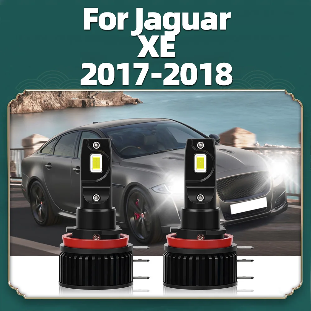 H15 LED Headlight Bulb 30000LM Car High Beam with Daytime Running Lights DRL Auto Lamps For Jaguar XE 2017 2018