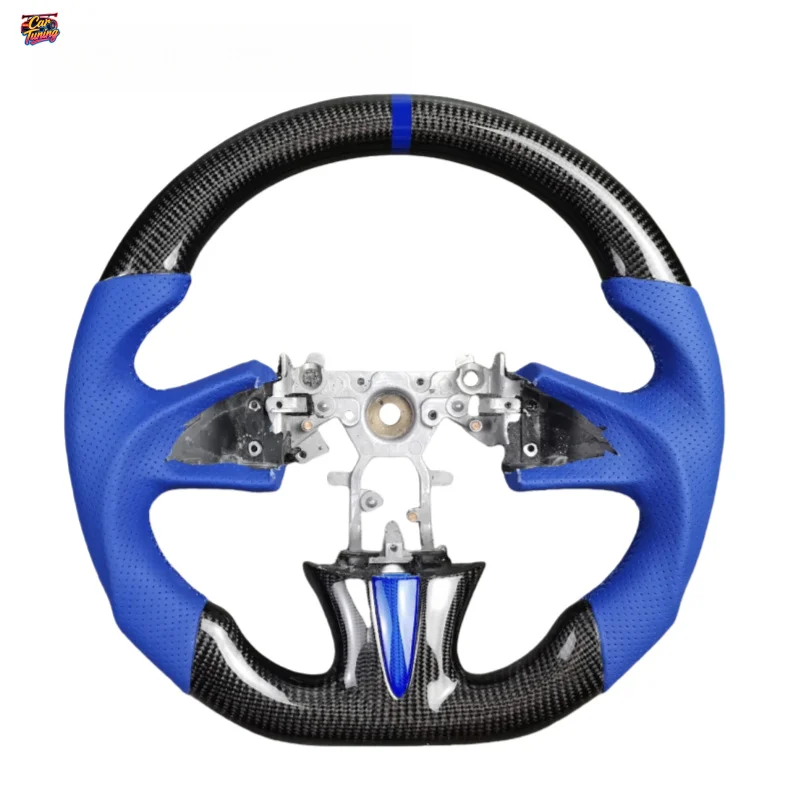 For Infiniti Q50 Q60 Q70 Qx50 Flat Bottomed Sport Carbon Fiber Steering Wheel Modification and Upgrade Without Airbag