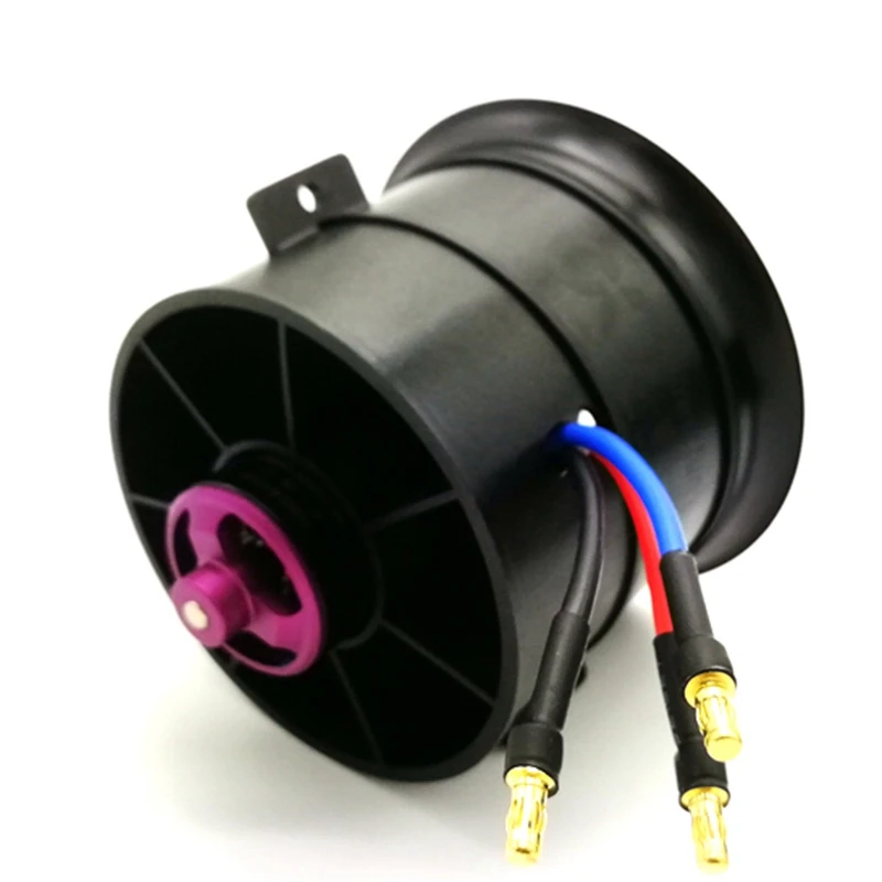 BFYL-POWERFUN Unidad EDF de ventilador con conductos de 12 aspas de 70 mm con motor sin escobillas 4S 3400KV para avión RC