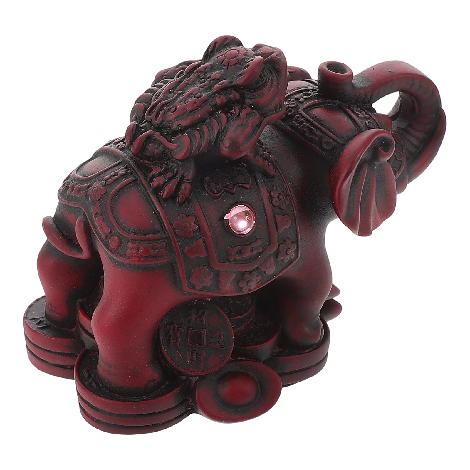 

Golden Toad Elephant nament Figurines Home Decor Animal Elephants Small Statues Resin Prosperity Good Luck Wealth Attracting