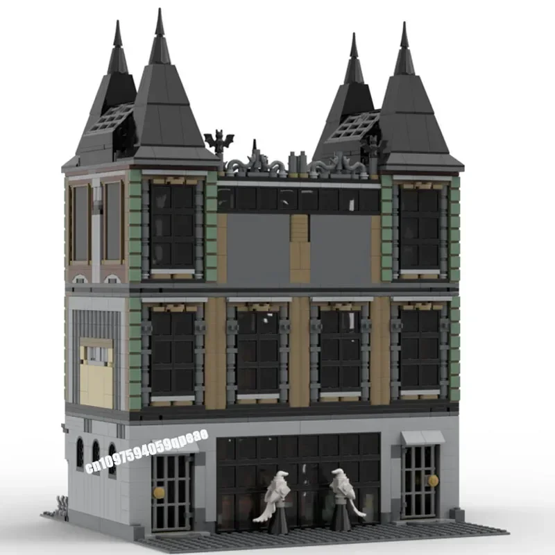 뜨거운 3041Pcs 유명한 마술 영화 Moc-210682 말포이 매너 모델 사용자 정의 퍼즐 Diy 크리 에이 티브 아이디어 아이 장난감 생일 크리스마스 선물