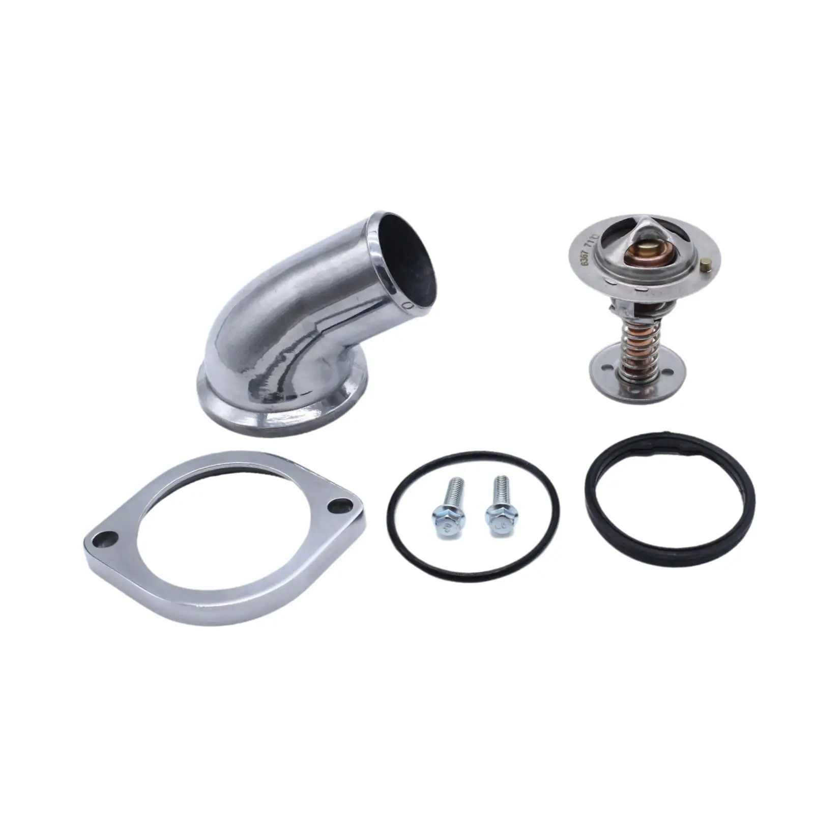 Swivel Water Neck Housing and Thermostat Kit Easy to Use Sturdy Convenient Practical Replace for Chevy LS 6.0 L LS1 LS7 LS2