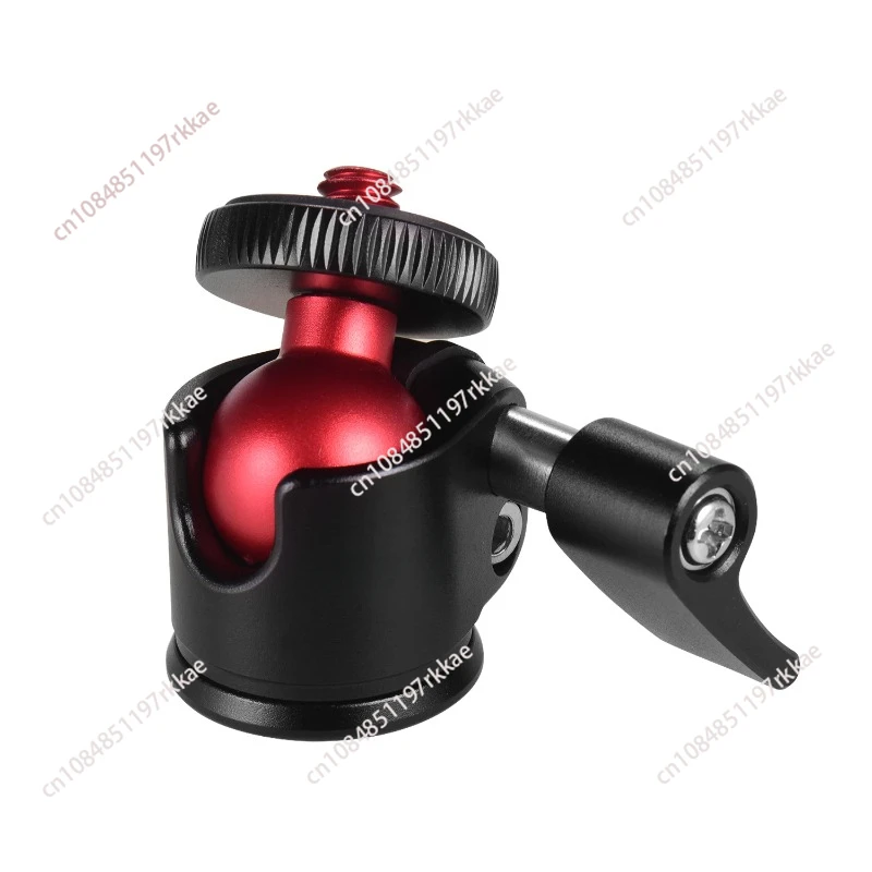 Mini Ball Head Tripod Head with 1/4in Screw 360° Swivel Photography Ballhead Tripod for Cannon Sony DSLR Camera