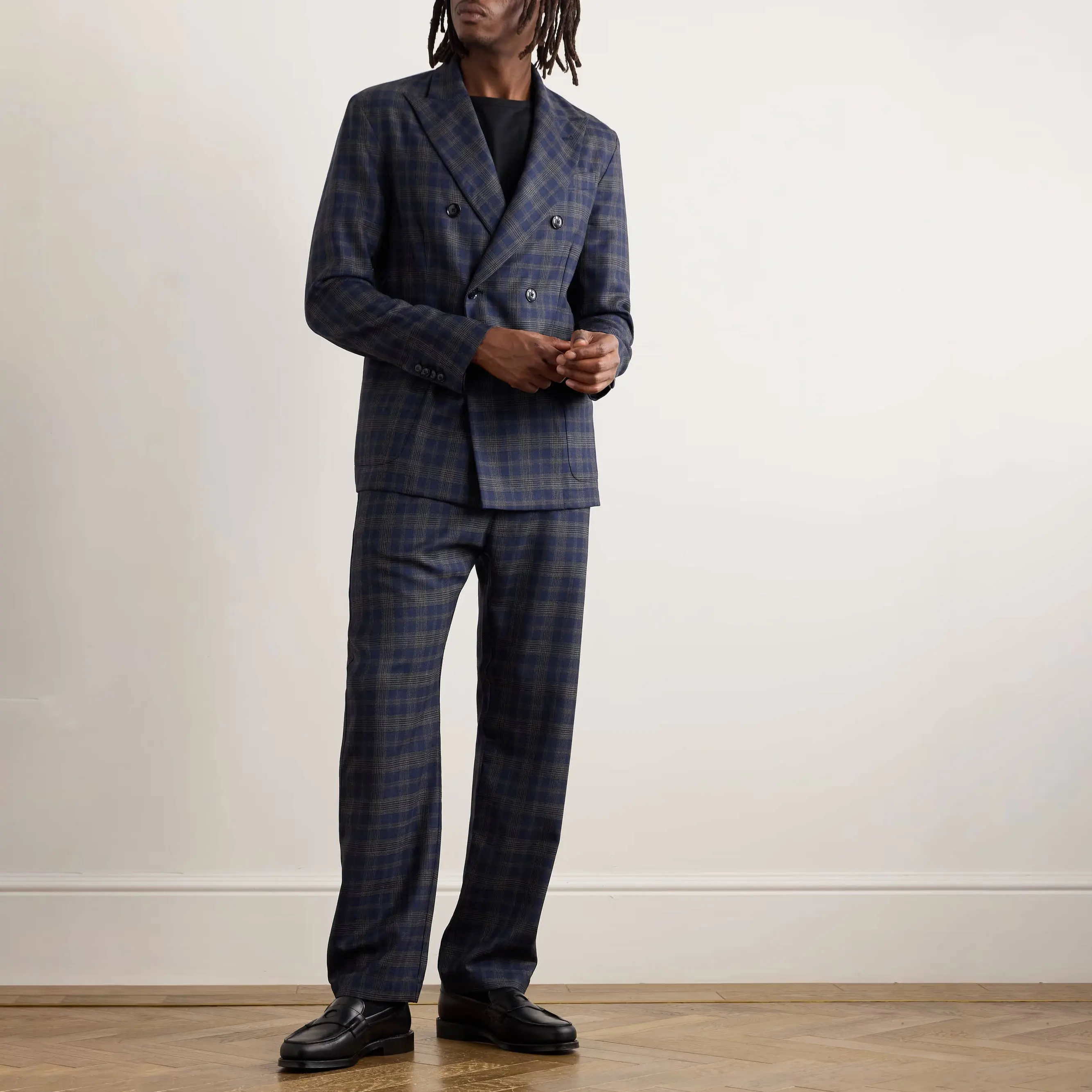 ファッションメンズスーツフィットクラシックストライプビジネスオーダーメイドスーツコートパンツ新郎介添人フォーマル行事プラスサイズカスタマイズ