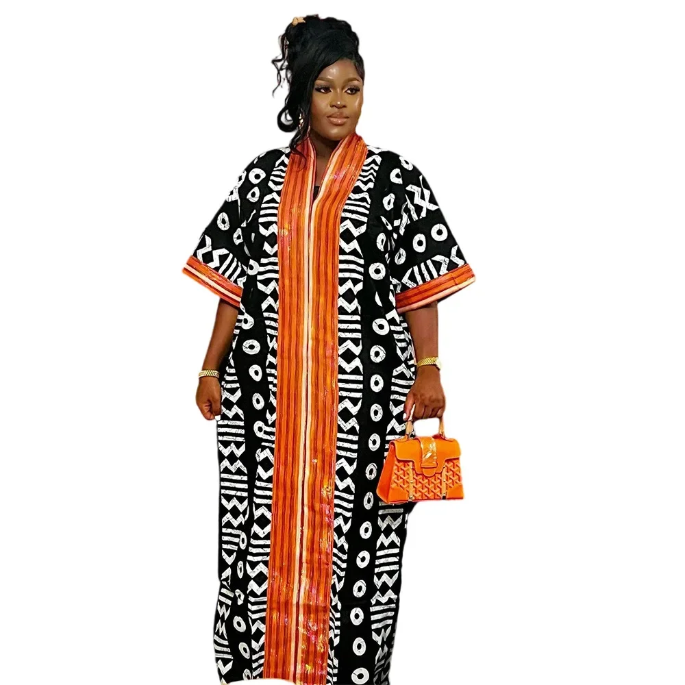 Abayas-Robe de Luxe pour Femme Musulmane Africaine, Caftan, Tenue de Soirée, Boubou, Vêtement Africain, Dubaï, 2024