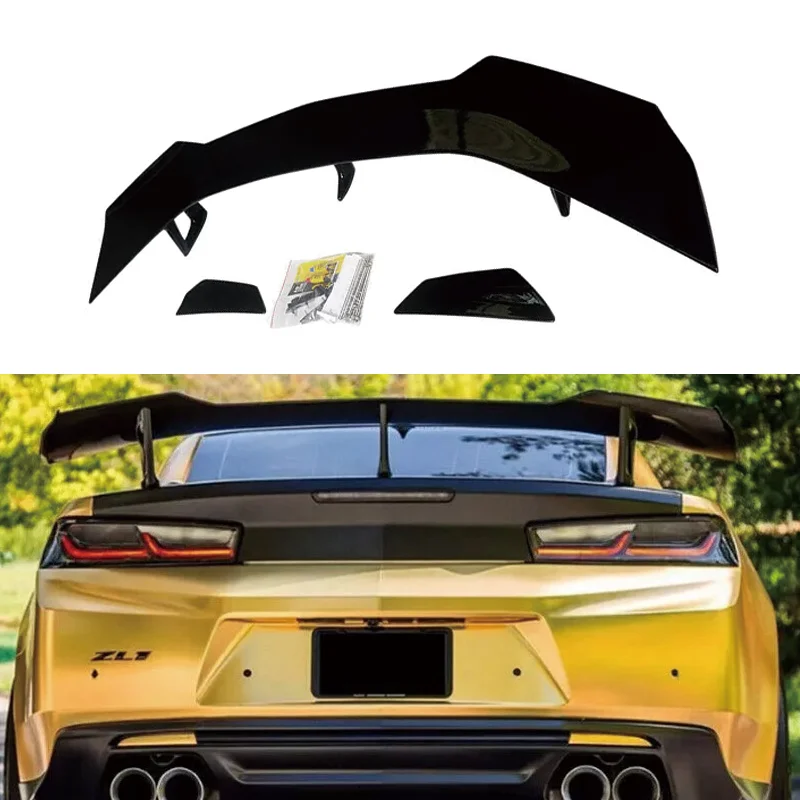 

Car Accessories Carbon Fiber Rear Wing Spoiler for Chevy Camaro ZL1 1LE Style 2015-2022 Modification Auto Parts
