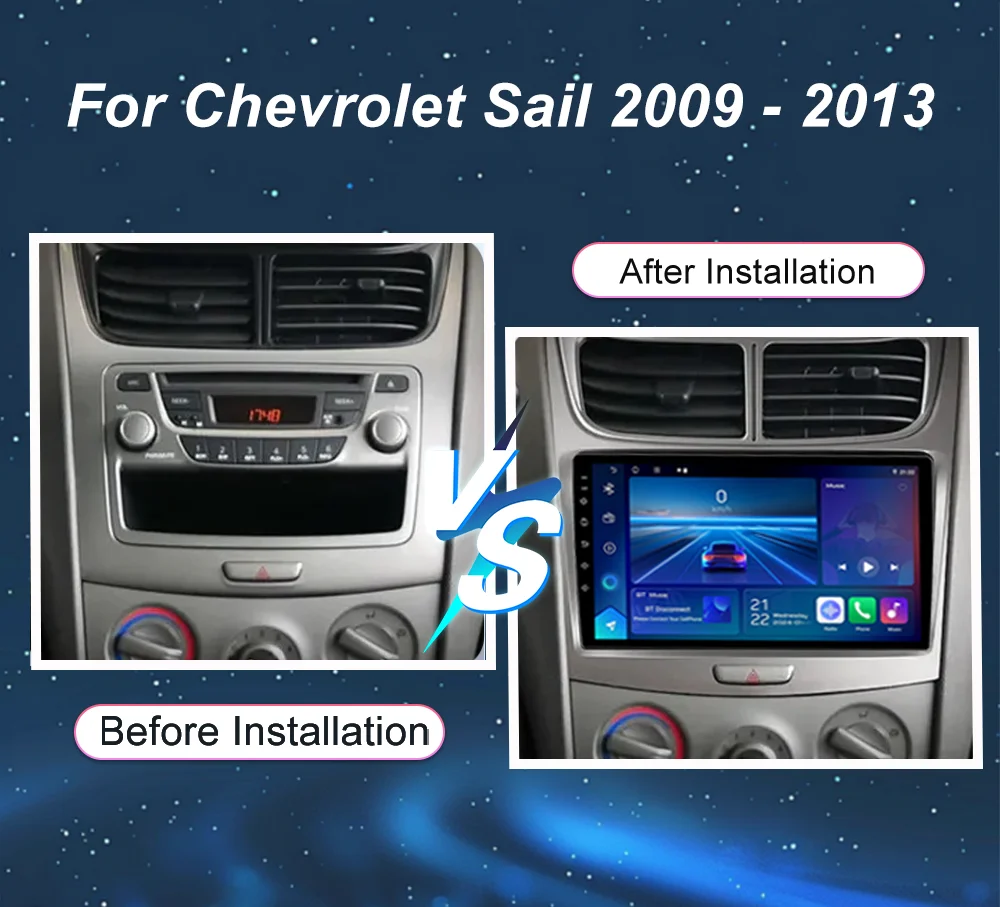 Android 16 Bluetooth For Chevrolet Sail 2009 2010 2011 2012 2013 Car Dvd GPS Navigation Multimedia Video Player Carplay WIFI 4G