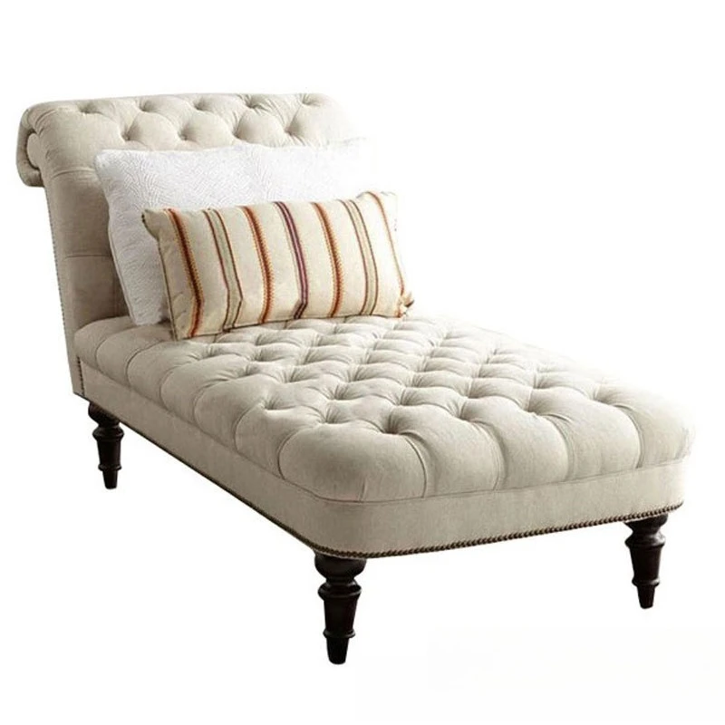

American concubine chair simple fabric pull button beauty couch concubine couch living room leisure lazy sofa chair