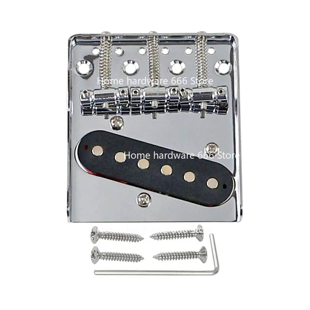 Electric Guitar Accessories Fold 3-sided TL Electric Guitar Fixed Bridge Three-tone Drawing Plate String Bridge