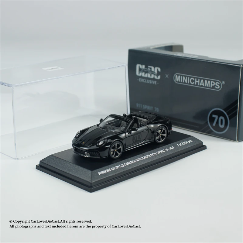 Minichamps 1/64 911 992.2 GTS # 70 2025 Metalowy model pojazdu ze stopu, odlewany ciśnieniowo, kolekcja, prezent na Boże Narodzenie dla chłopca