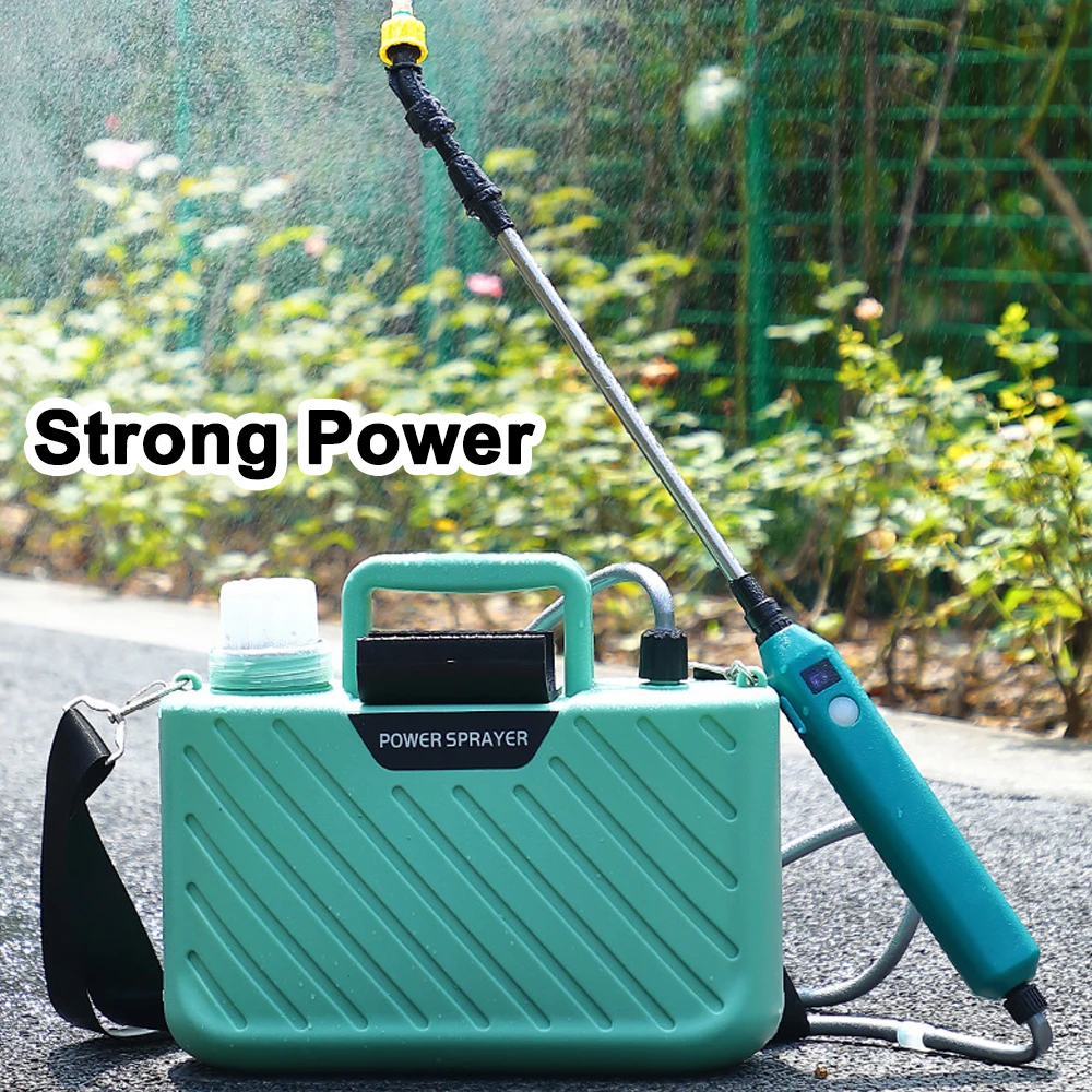 

Electric Gardening Sprinkler Flowers Spraying Machine Garden Plants Watering Device With Adjustable Telescopic Rod Length Tool