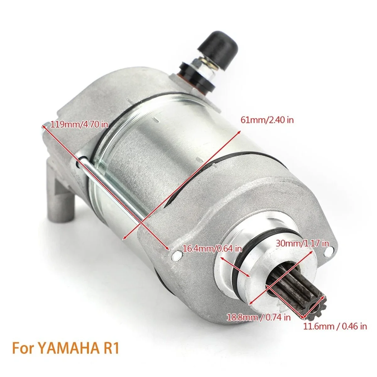 Motorcycle Starter Motor Fir For Yamaha YZF-R1 R1 2004 -2008 Engine Part NO E5VY-81890-00 5VY-81890-01 4C8-81890-00 4C8-81890-00