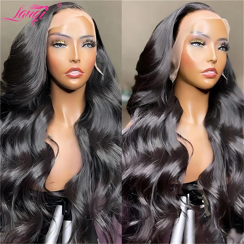 13x4 Body Wave Lace Front Human Hair Wig PrePlucked Brazilian Human Hair Lace Frontal Wigs For Women 4x4 Lace Closure Wig