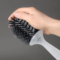 Detergent Refillable Toilet Brush Set Wall-Mounted with Holder Silicone TPR Brush for Corner Cleaning Tools Bathroom Accessories - Image 5