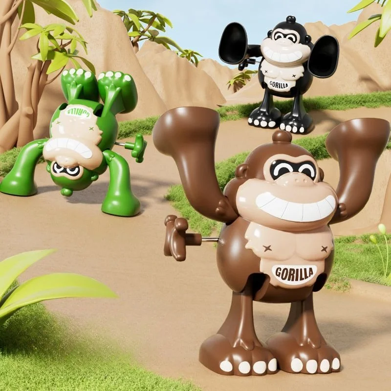 4 pz Nuovo-Rolling Scimmia Wind-up Giocattolo Divertente Wobbling Salto Per Bambini Toya Desktop Agitarsi Compagno Da Collezione Del Bambino Per Bambini giocattoli regalo