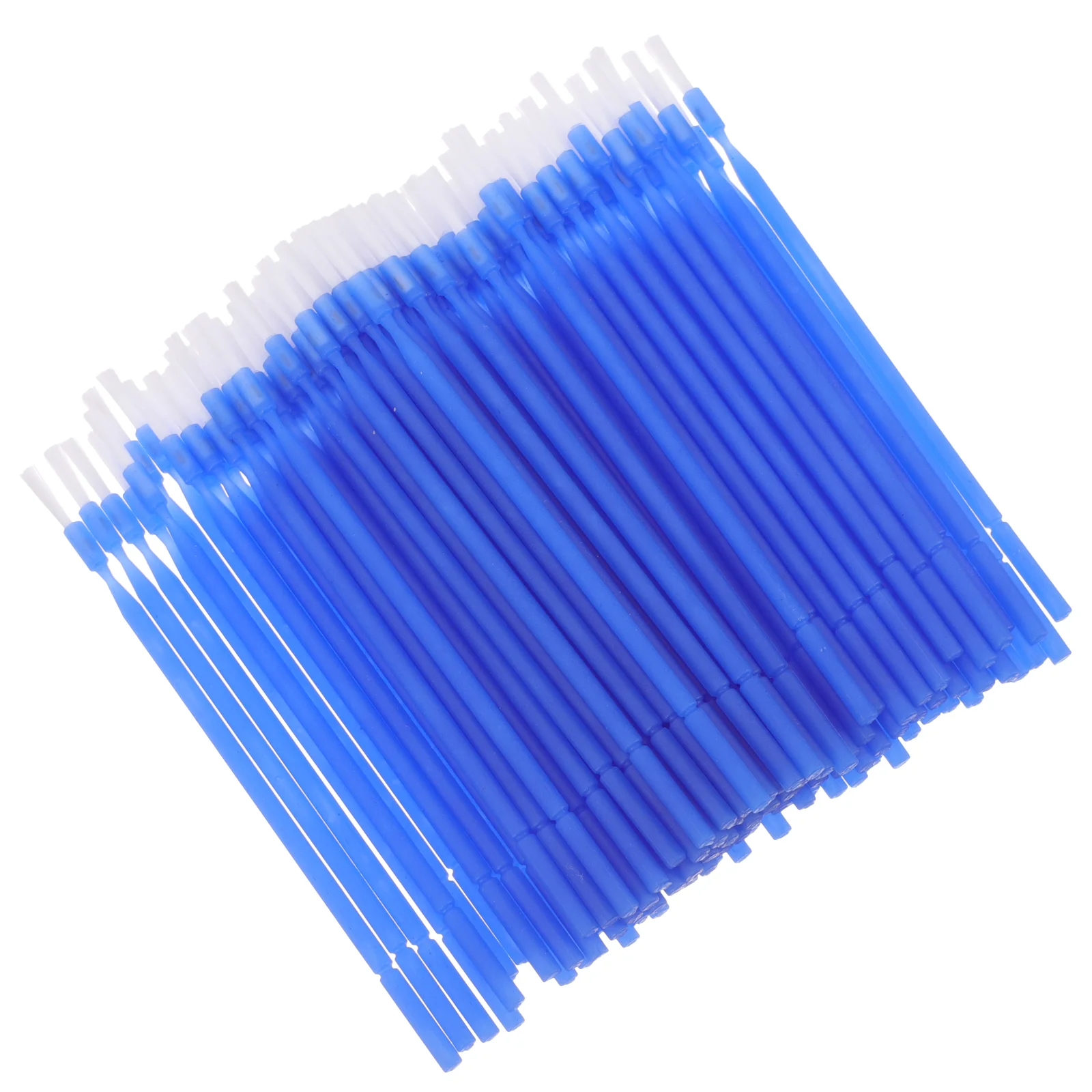 100 Pcs Bendable Dental Applicator Brush Disposable Tooth Tools Blue Fluoride for Teeth Travel