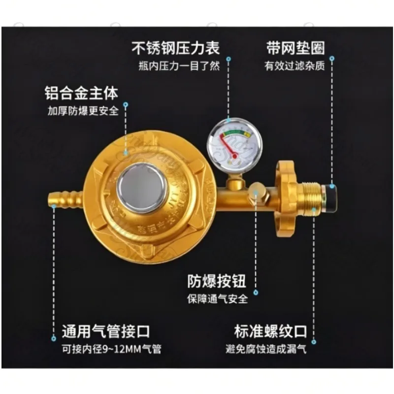 0.6 Constant Pressure Explosion Proof Gas Regulator, Pressure Reducing Valve for LPG & Natural Gas Household Use