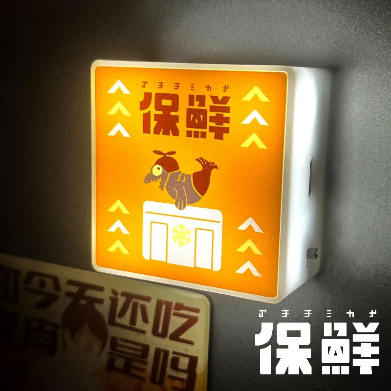 

В наличии Splatoon Jet Warrior Лосось, свежий световой короб, магнитная палка для холодильника, чтобы отправить праздничные подарки подруге