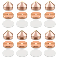 Audiocrast FT2023 4/8 Sets Speaker Stand Feet Foot Pad Aluminium Alloy Metal Spikes Cone Floor Foot Nail M23*20