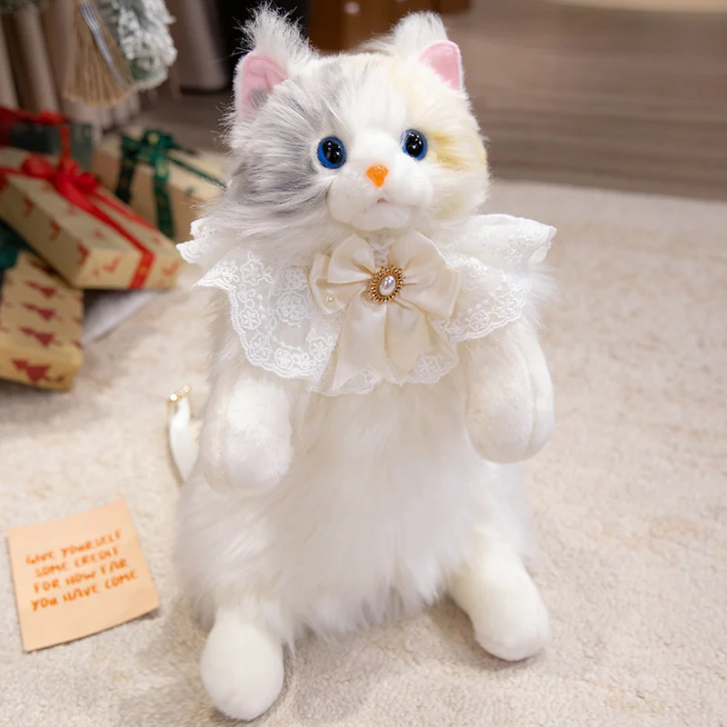 Schnauzer chien chat sac à dos Super doux à la mode décoration sac à bandoulière enfants dessin animé animaux poupées noël Halloween cadeau